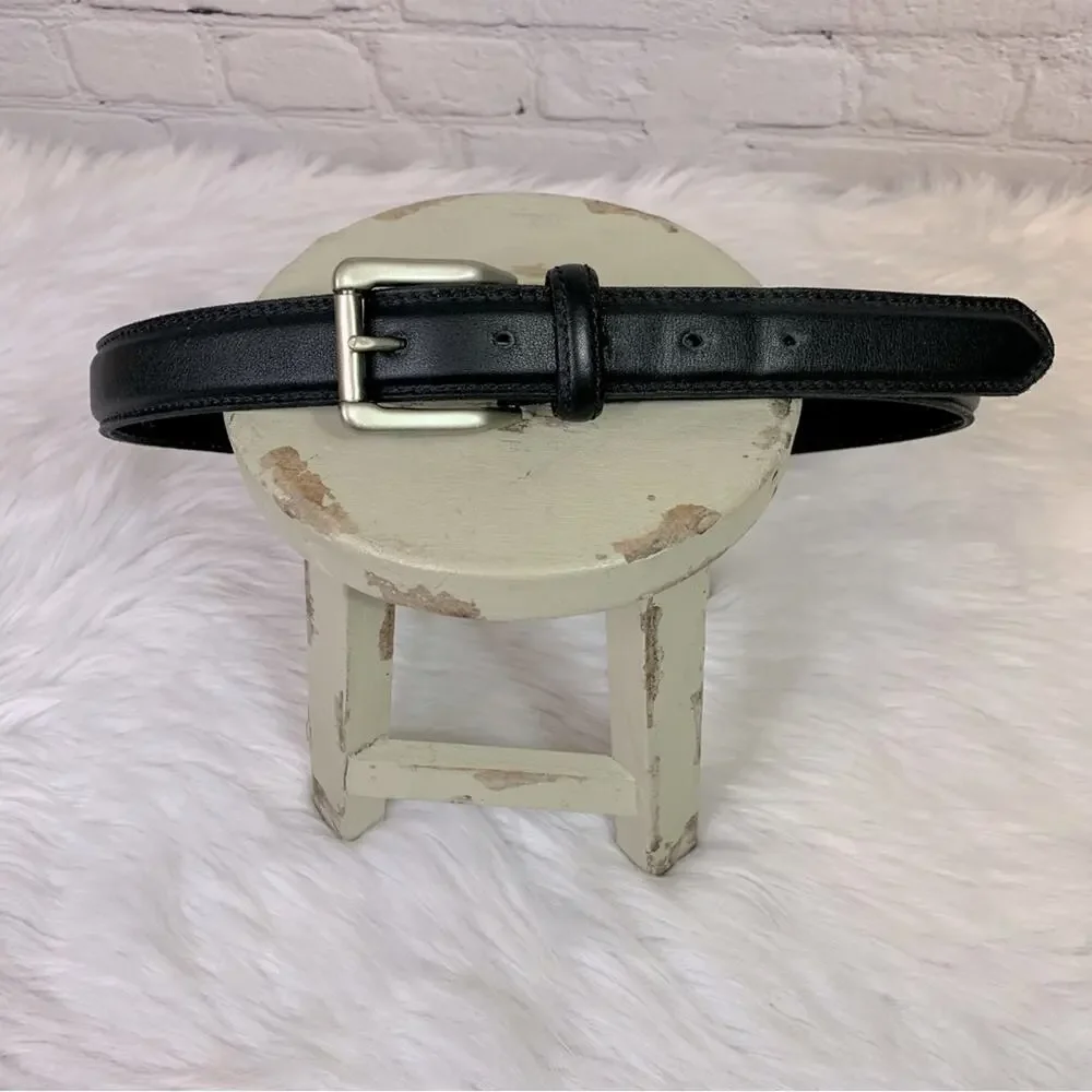Los Robles Argentina Black Leather Belt Bin4